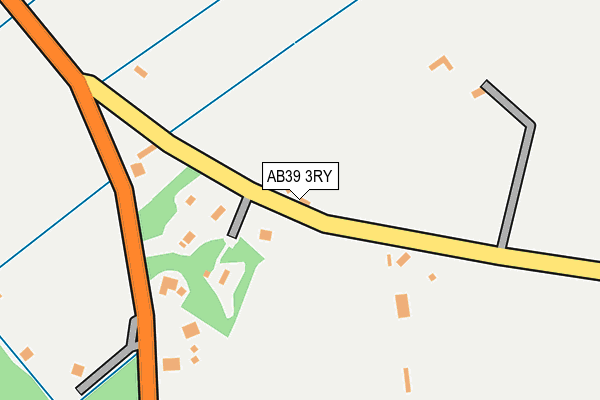 AB39 3RY map - OS OpenMap – Local (Ordnance Survey)