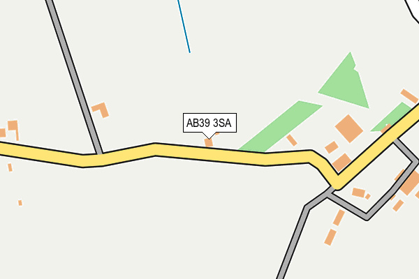 AB39 3SA map - OS OpenMap – Local (Ordnance Survey)