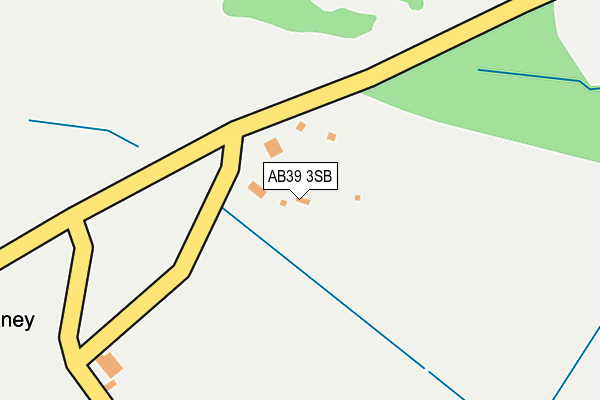 AB39 3SB map - OS OpenMap – Local (Ordnance Survey)