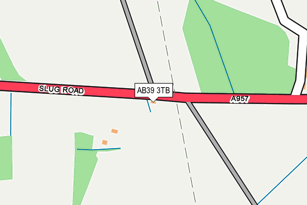AB39 3TB map - OS OpenMap – Local (Ordnance Survey)