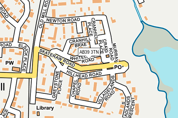 AB39 3TN map - OS OpenMap – Local (Ordnance Survey)