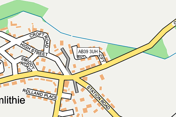 AB39 3UH map - OS OpenMap – Local (Ordnance Survey)
