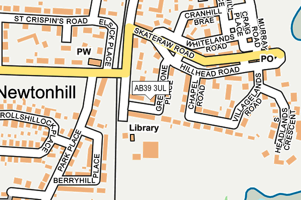 AB39 3UL map - OS OpenMap – Local (Ordnance Survey)