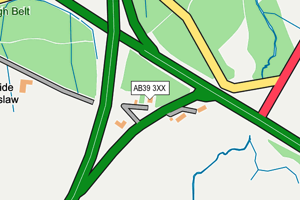 AB39 3XX map - OS OpenMap – Local (Ordnance Survey)