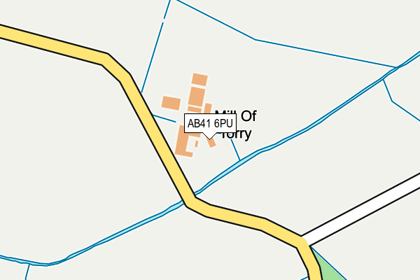 AB41 6PU map - OS OpenMap – Local (Ordnance Survey)