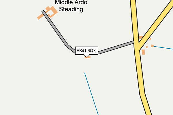 AB41 6QX map - OS OpenMap – Local (Ordnance Survey)