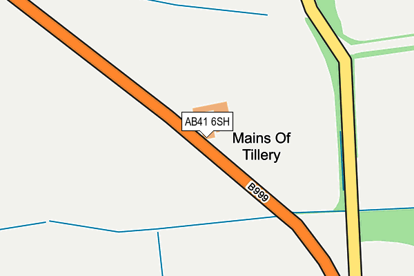 AB41 6SH map - OS OpenMap – Local (Ordnance Survey)