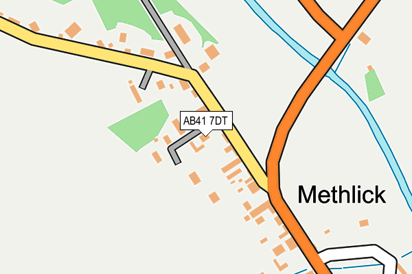 AB41 7DT map - OS OpenMap – Local (Ordnance Survey)