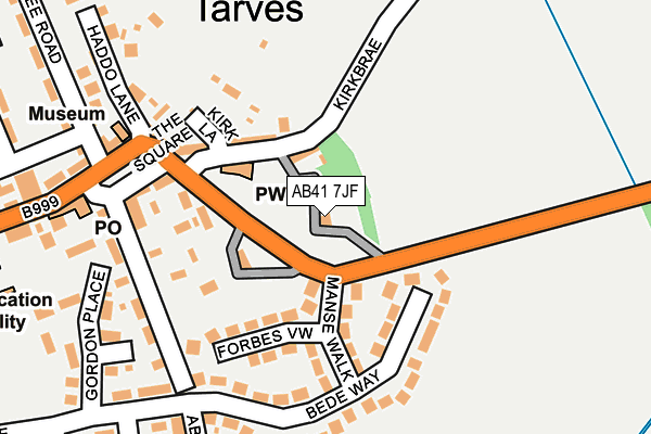 AB41 7JF map - OS OpenMap – Local (Ordnance Survey)