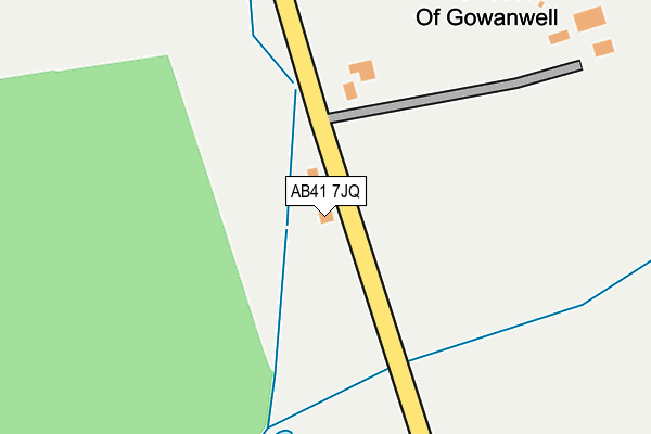 AB41 7JQ map - OS OpenMap – Local (Ordnance Survey)