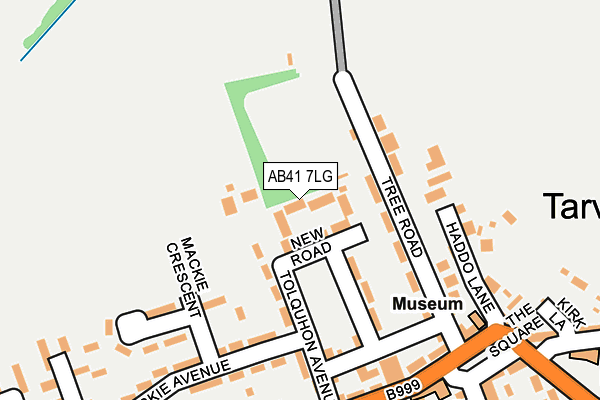 AB41 7LG map - OS OpenMap – Local (Ordnance Survey)