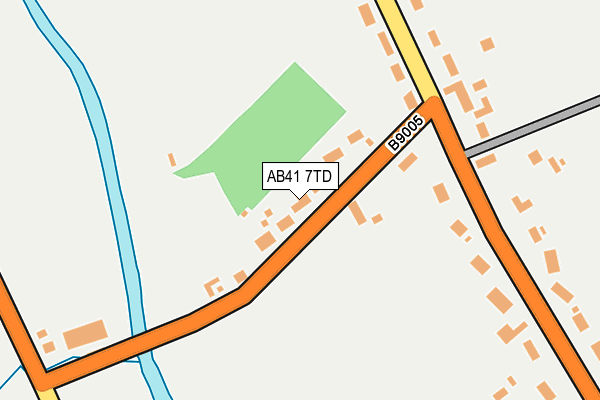 AB41 7TD map - OS OpenMap – Local (Ordnance Survey)