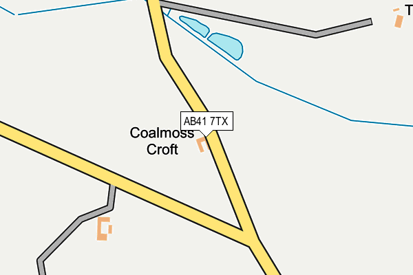 AB41 7TX map - OS OpenMap – Local (Ordnance Survey)