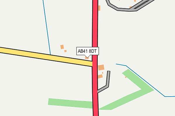 AB41 8DT map - OS OpenMap – Local (Ordnance Survey)
