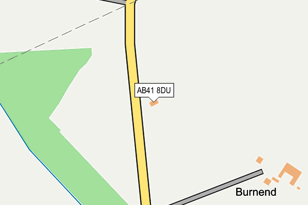 AB41 8DU map - OS OpenMap – Local (Ordnance Survey)