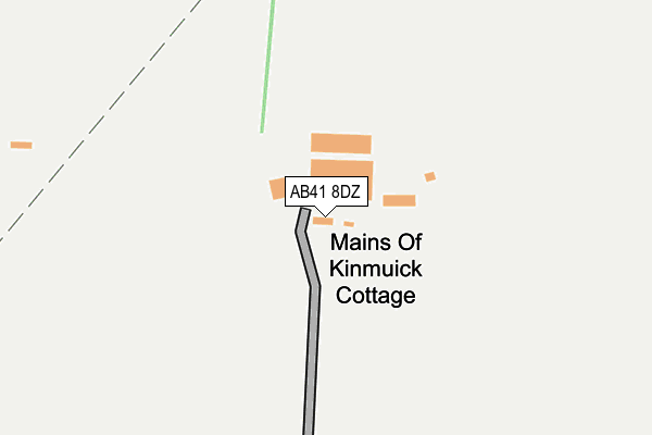 AB41 8DZ map - OS OpenMap – Local (Ordnance Survey)