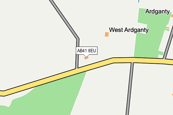 AB41 8EU map - OS OpenMap – Local (Ordnance Survey)