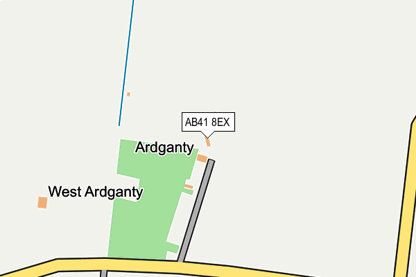 AB41 8EX map - OS OpenMap – Local (Ordnance Survey)