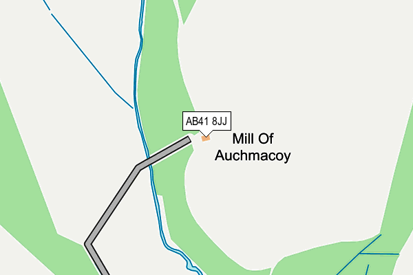 AB41 8JJ map - OS OpenMap – Local (Ordnance Survey)