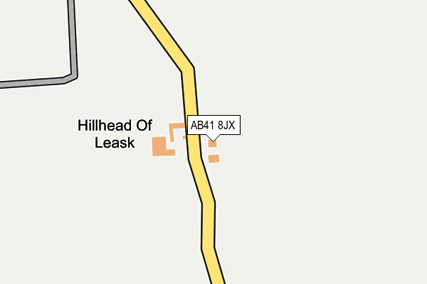 AB41 8JX map - OS OpenMap – Local (Ordnance Survey)