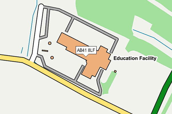 AB41 8LF map - OS OpenMap – Local (Ordnance Survey)