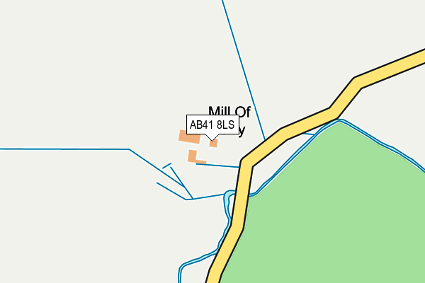 AB41 8LS map - OS OpenMap – Local (Ordnance Survey)