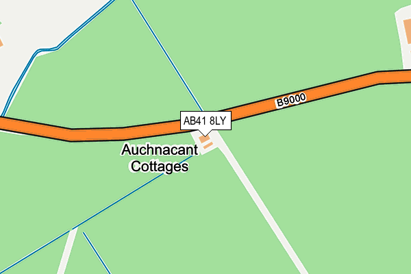 AB41 8LY map - OS OpenMap – Local (Ordnance Survey)