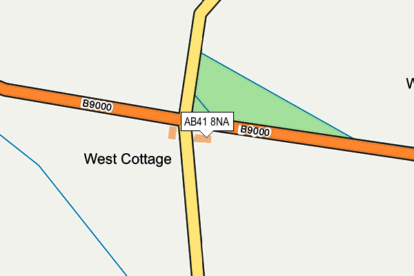 AB41 8NA map - OS OpenMap – Local (Ordnance Survey)