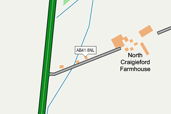 AB41 8NL map - OS OpenMap – Local (Ordnance Survey)