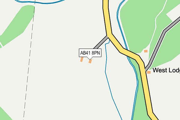 AB41 8PN map - OS OpenMap – Local (Ordnance Survey)