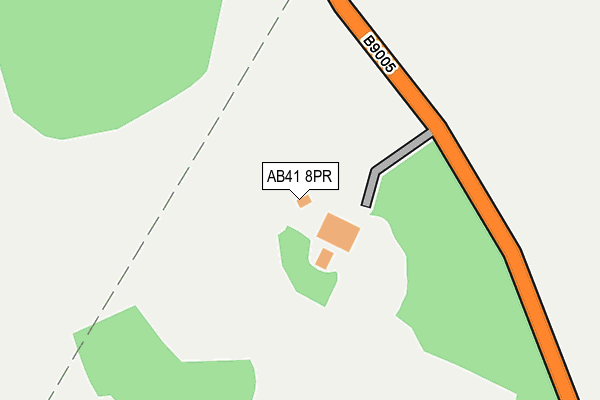 AB41 8PR map - OS OpenMap – Local (Ordnance Survey)