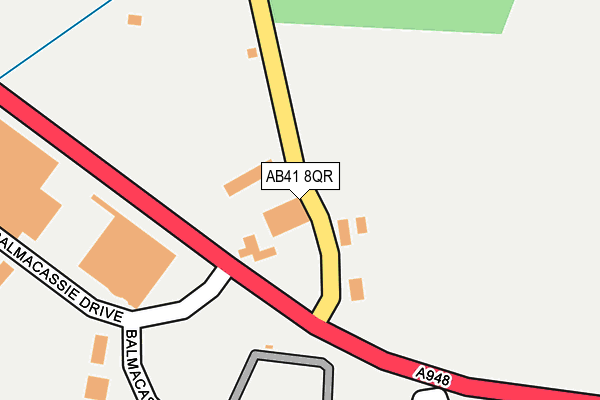 AB41 8QR map - OS OpenMap – Local (Ordnance Survey)
