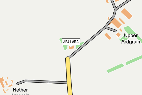 AB41 8RA map - OS OpenMap – Local (Ordnance Survey)