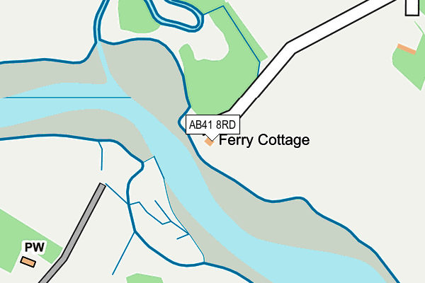 AB41 8RD map - OS OpenMap – Local (Ordnance Survey)