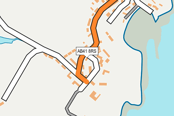AB41 8RS map - OS OpenMap – Local (Ordnance Survey)