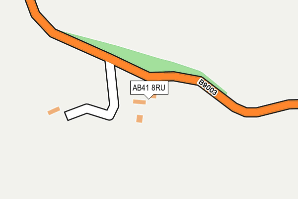 AB41 8RU map - OS OpenMap – Local (Ordnance Survey)