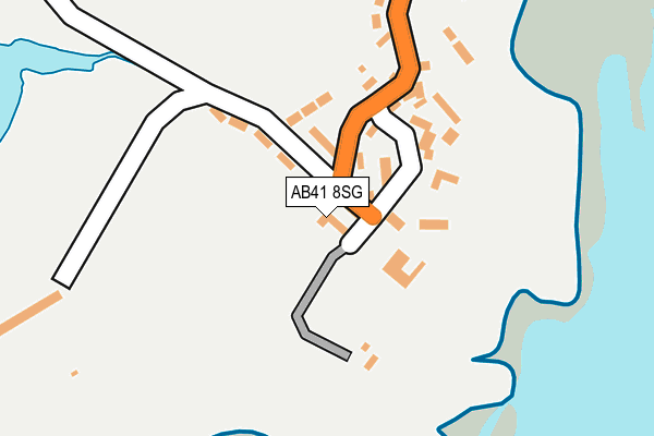 AB41 8SG map - OS OpenMap – Local (Ordnance Survey)