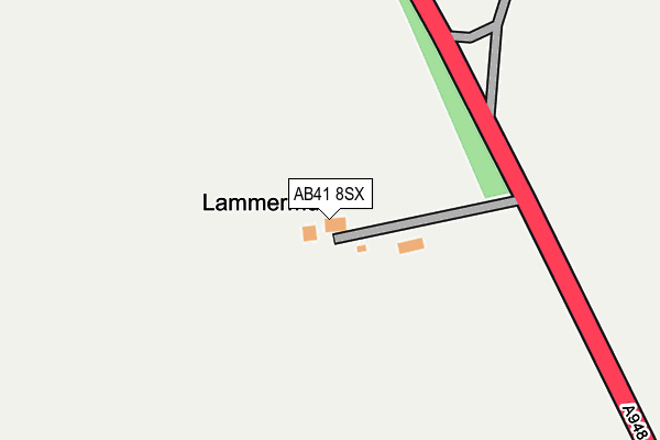 AB41 8SX map - OS OpenMap – Local (Ordnance Survey)