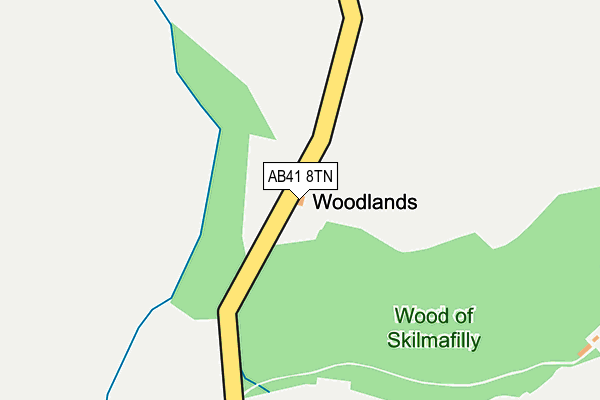 AB41 8TN map - OS OpenMap – Local (Ordnance Survey)