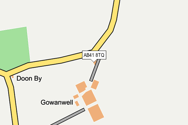 AB41 8TQ map - OS OpenMap – Local (Ordnance Survey)