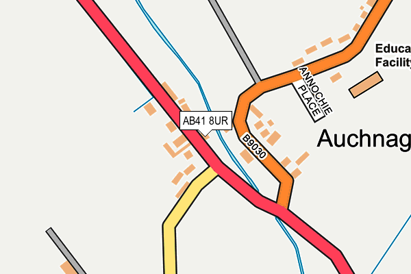 AB41 8UR map - OS OpenMap – Local (Ordnance Survey)