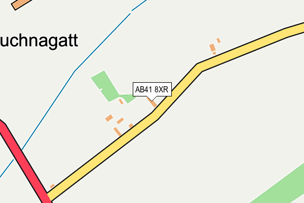 AB41 8XR map - OS OpenMap – Local (Ordnance Survey)