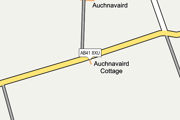 AB41 8XU map - OS OpenMap – Local (Ordnance Survey)