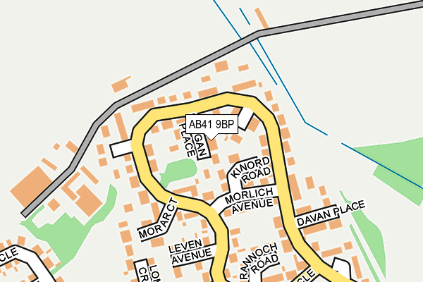 AB41 9BP map - OS OpenMap – Local (Ordnance Survey)