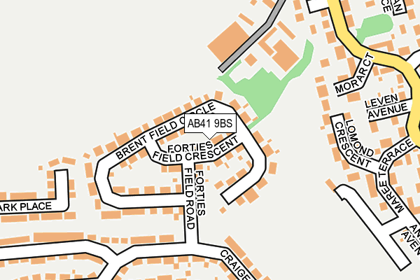 AB41 9BS map - OS OpenMap – Local (Ordnance Survey)