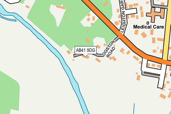 AB41 9DG map - OS OpenMap – Local (Ordnance Survey)