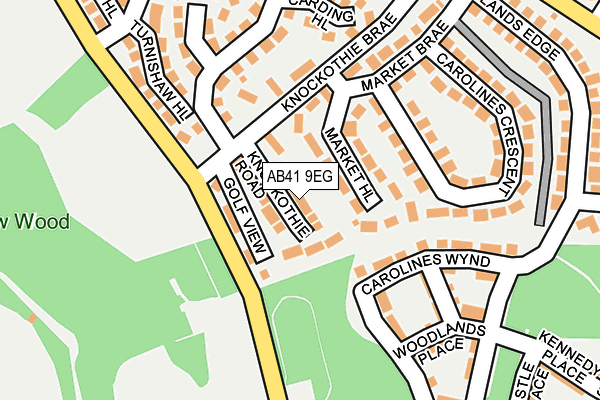 AB41 9EG map - OS OpenMap – Local (Ordnance Survey)