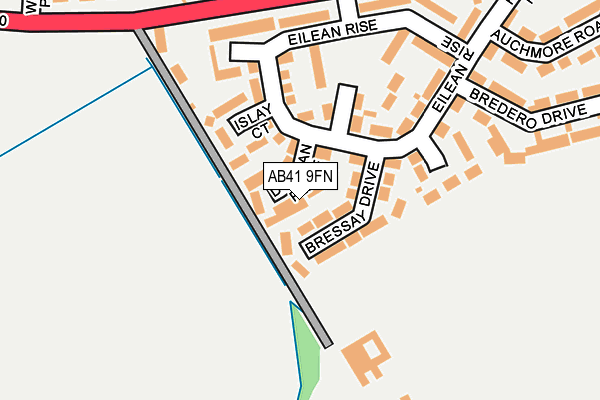 AB41 9FN map - OS OpenMap – Local (Ordnance Survey)