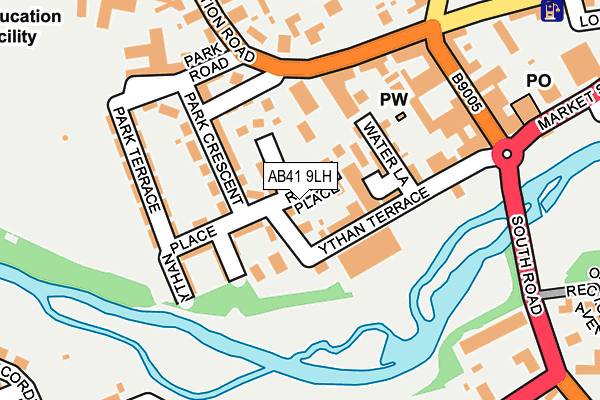 AB41 9LH map - OS OpenMap – Local (Ordnance Survey)