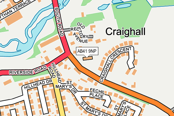 AB41 9NP map - OS OpenMap – Local (Ordnance Survey)